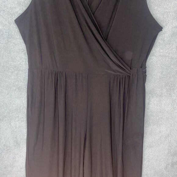 Tiana B Womens Jumpsuit Size 22W Wide Leg Minimalist Capsule Elegant Workwear - Picture 10 of 14